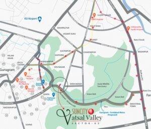 Suncity Vatsal Valley Location Map 1