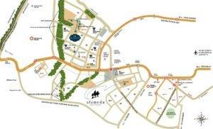 DLF Alameda Floors Location Map