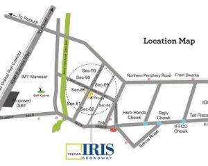 Trehan Iris Broadway Location Map
