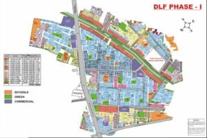 DLF Phase 1 Map