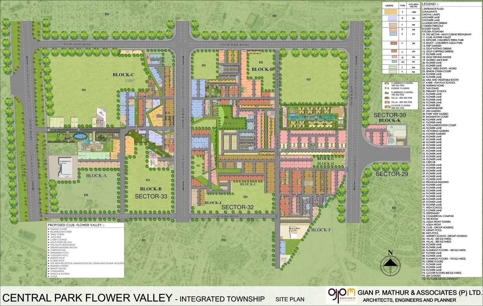 Central Park Sohna Mikasa Plots in Central Park Flower Valley photo