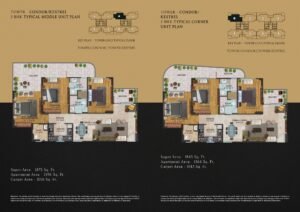 3BHK Floor Plan Layot Chintamani Sector 103 Gurgaon