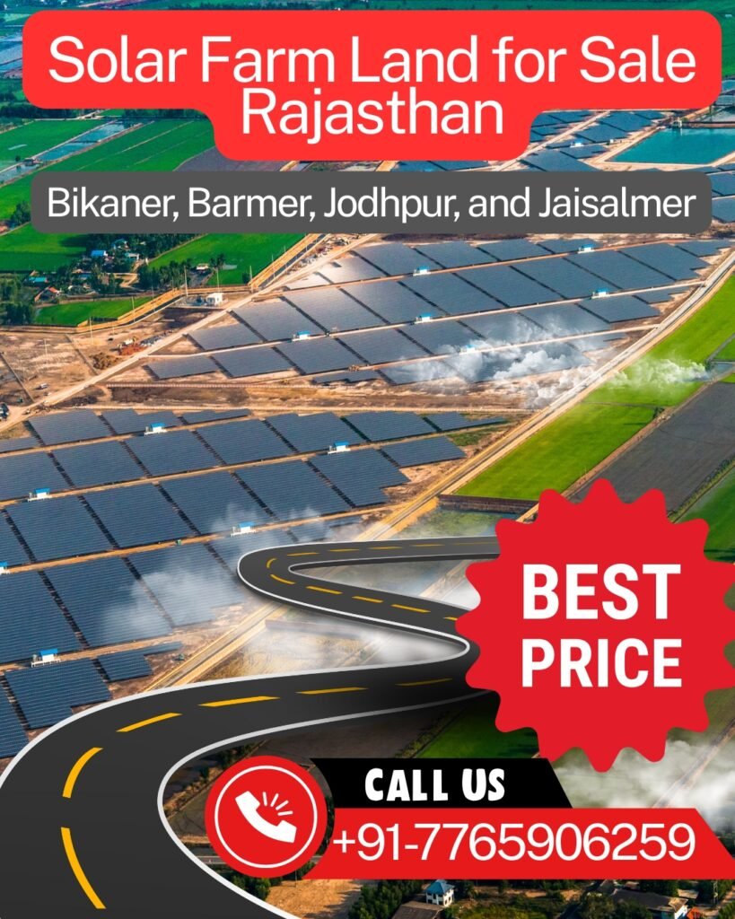 Solar Farm Land for Sale in Rajasthan – India | Cities like Bikaner, Barmer, and Jodhpur, Jaisalmer, and Khajuwala - Realty Hunting Solar Farm Land for Sale in Rajasthan – India | Cities like Bikaner, Barmer, and Jodhpur, Jaisalmer, and Khajuwala - Realty Hunting