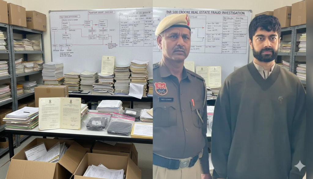 Dhruv Sharma, the MD of Gurugram's 32nd Avenue commercial project has been arrested - Realty Hunting Gemini Generated Image 631zs1631zs1631z