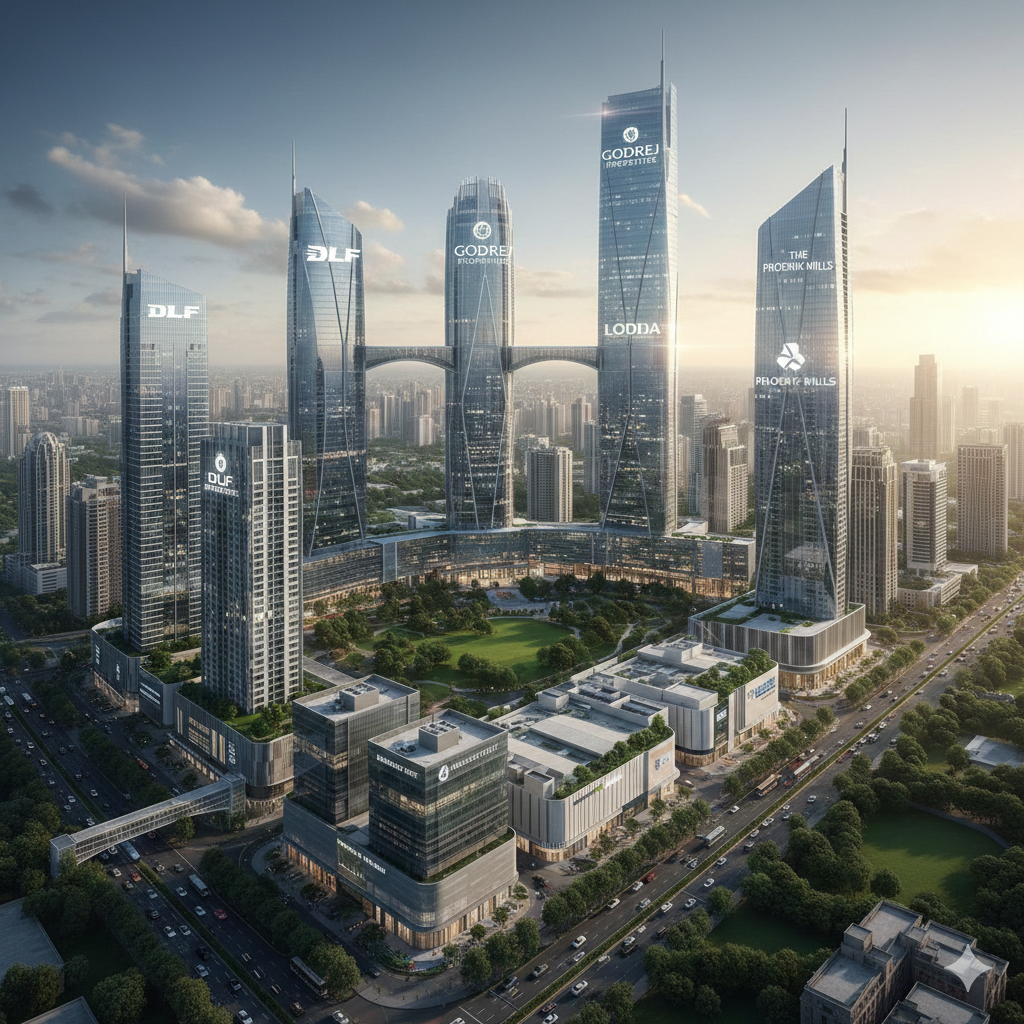 Top listed real estate companies in India - Realty Hunting Gemini Generated Image clq8p7clq8p7clq8