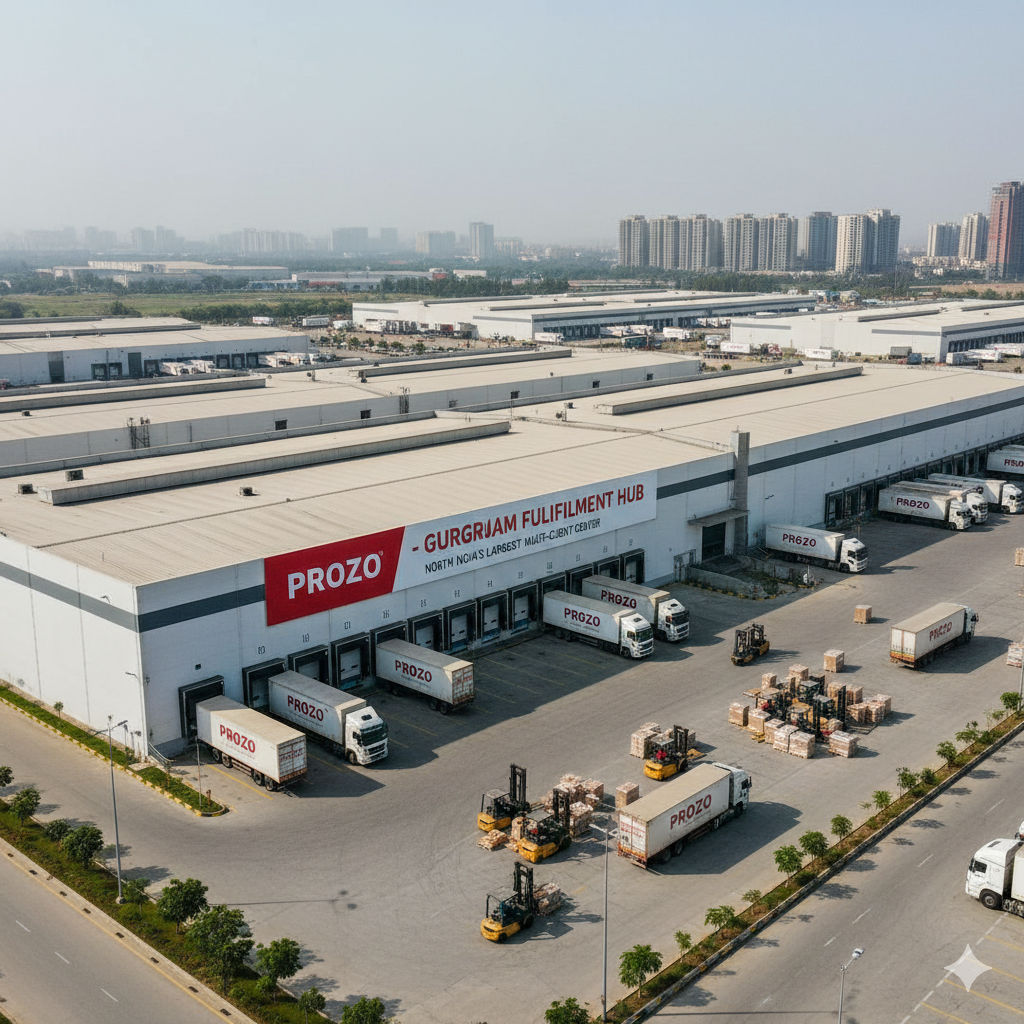 Prozo has launched its largest multi-client fulfilment center in Gurugram, Haryana - Realty Hunting Gemini Generated Image lebncylebncylebn