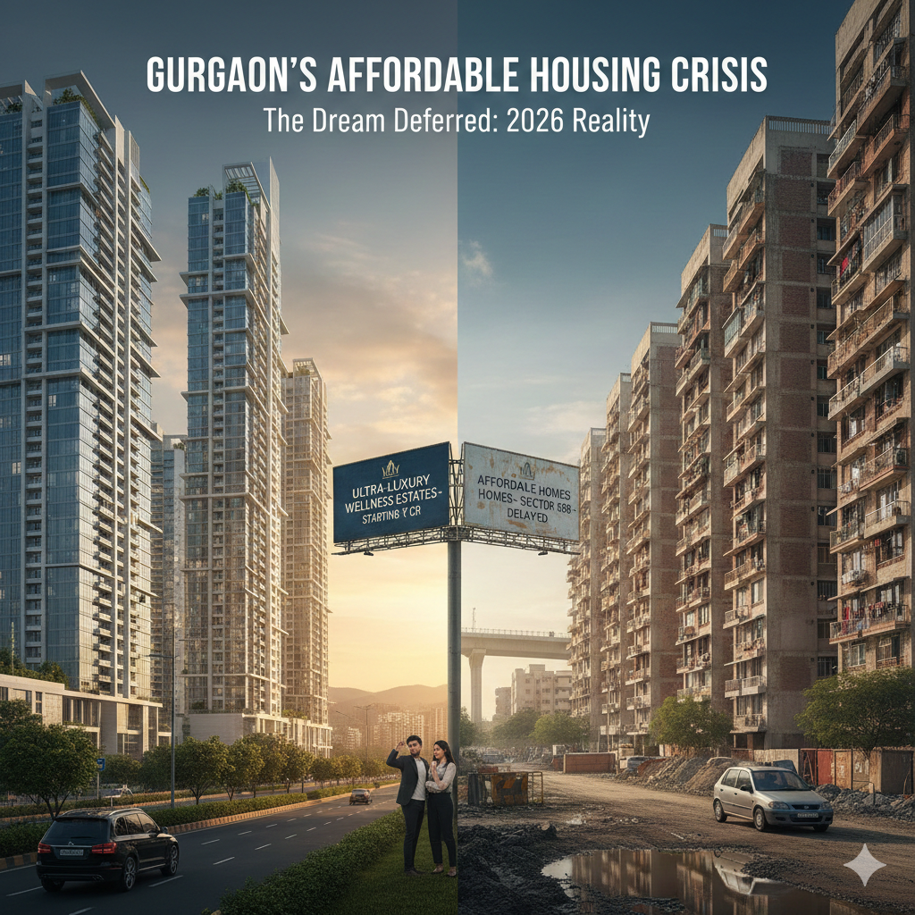Why is affordable housing not coming in Gurgaon? - Realty Hunting Gemini Generated Image t84u60t84u60t84u