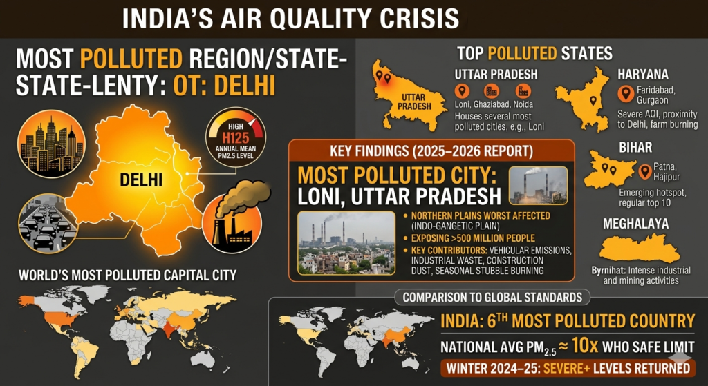 Which is the most polluted state in India - Realty Hunting Gemini Generated Image 8k8j4s8k8j4s8k8j
