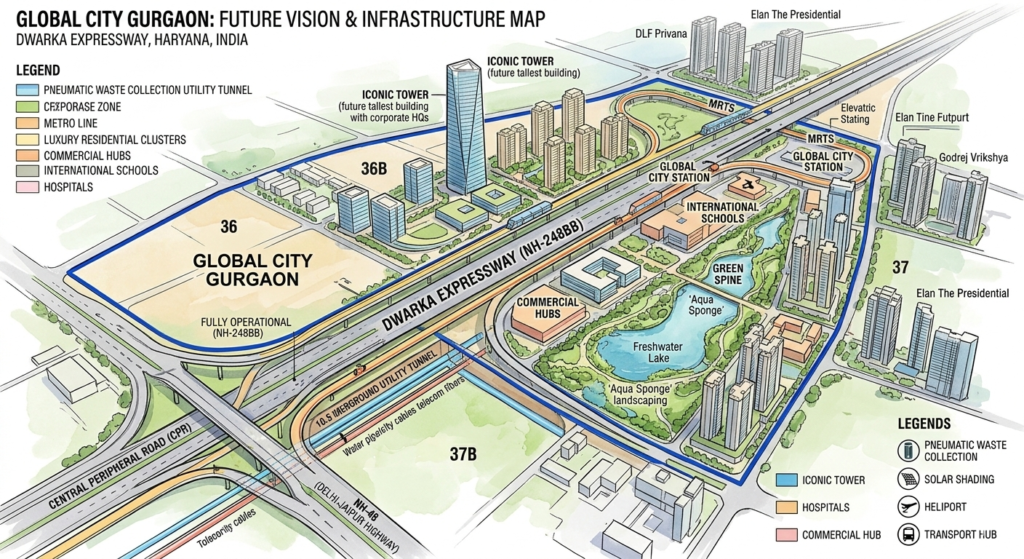 Global City Gurgaon Dwarka Expressway : The New Urban Living Blueprint of India