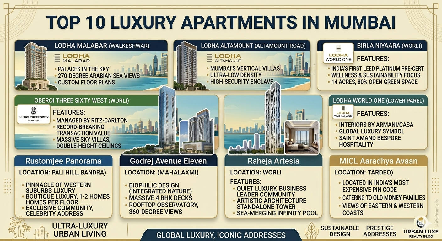 Branded Residences in Mumbai Top 10 Luxury Apartments in Mumbai