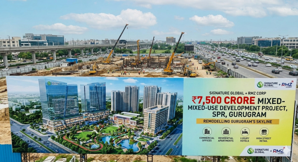 Signature Global With RMZ To Build ₹7,500 Crore Mixed Use Development In Gurugram - Realty Hunting Signature Global With RMZ To Build ₹7,500 Crore Mixed Use Development In Gurugram