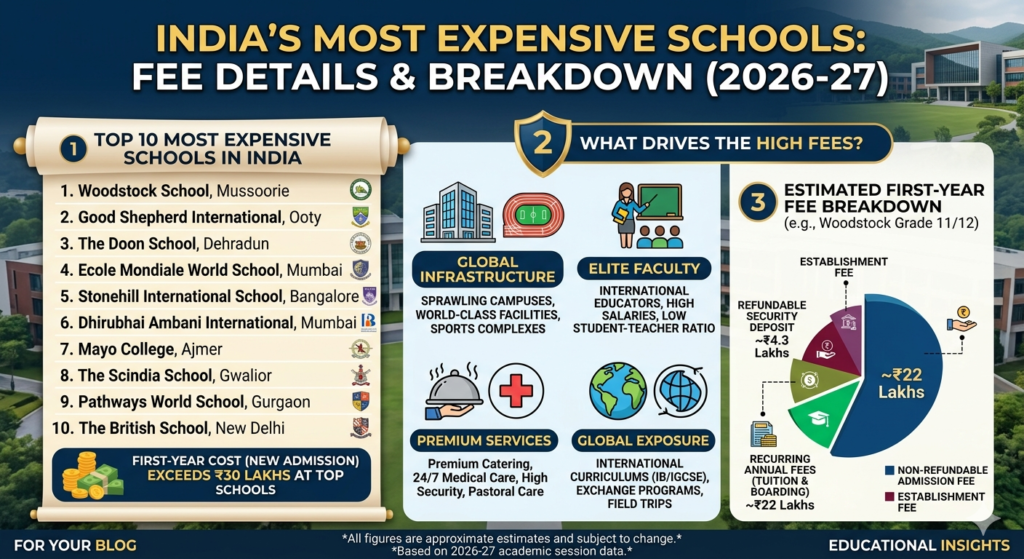 Which is the most expensive school in India Top 10 most expensive school in india