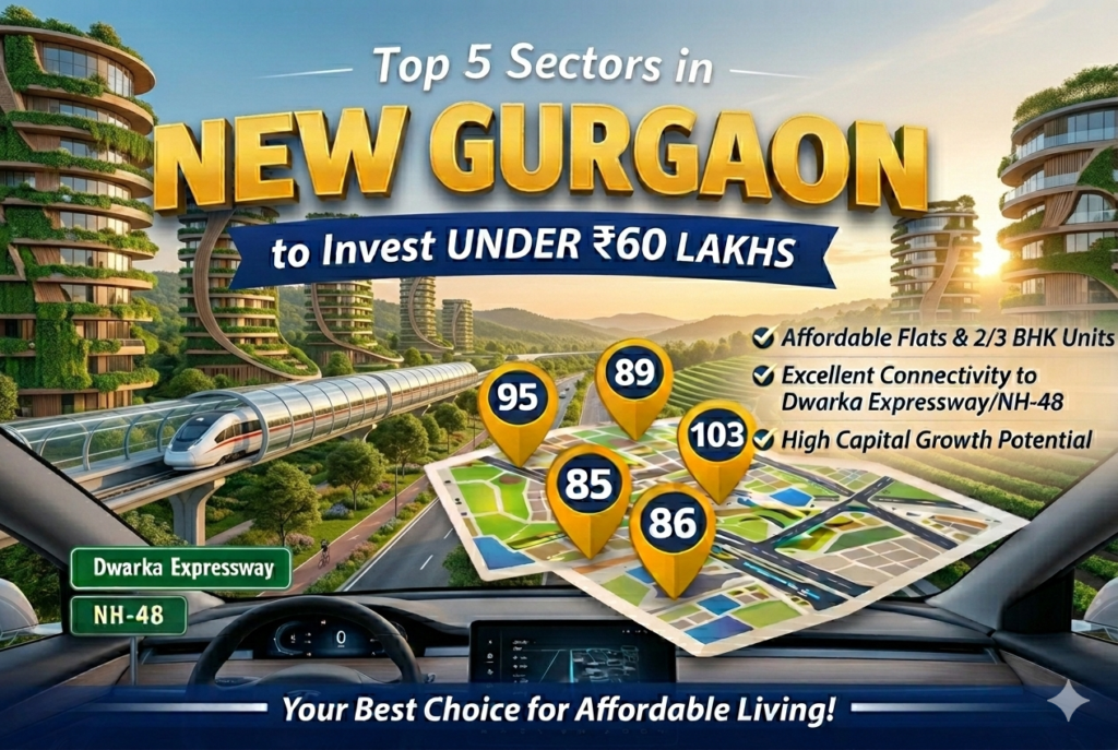 Top Sectors in New Gurgaon to Invest Under ₹60 Lakhs - Realty Hunting Gemini Generated Image e097mfe097mfe097