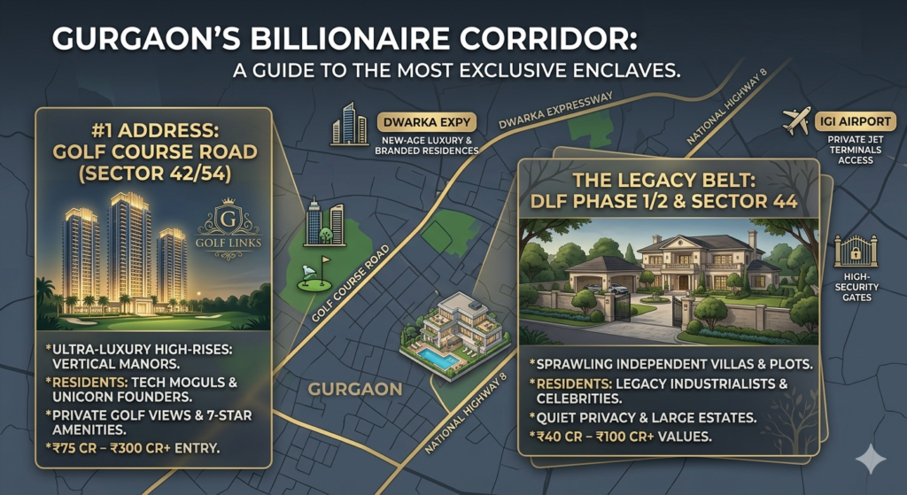 Where Do Billionaires live in Gurgaon