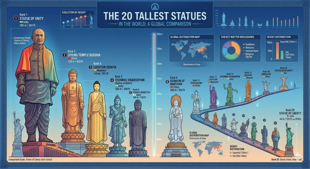 Top 20 Tallest Statues in the World - Realty Hunting Gemini Generated Image qbsltuqbsltuqbsl