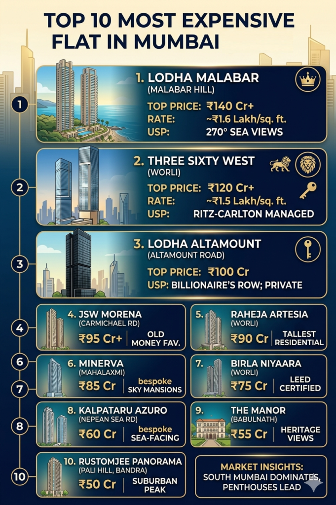 Top 10 most expensive flat in Mumbai - Realty Hunting Gemini Generated Image qpaplvqpaplvqpap