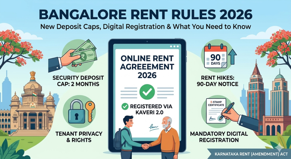 Bangalore Rent Rules 2026: The End of 10-Month Deposits? New Laws & Digital Registration Guide
