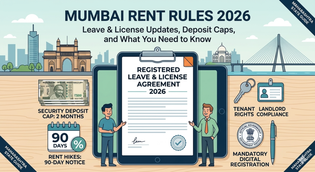 Mumbai Rent Rules 2026: Leave & License Updates, Deposit Caps, and Registration Guide