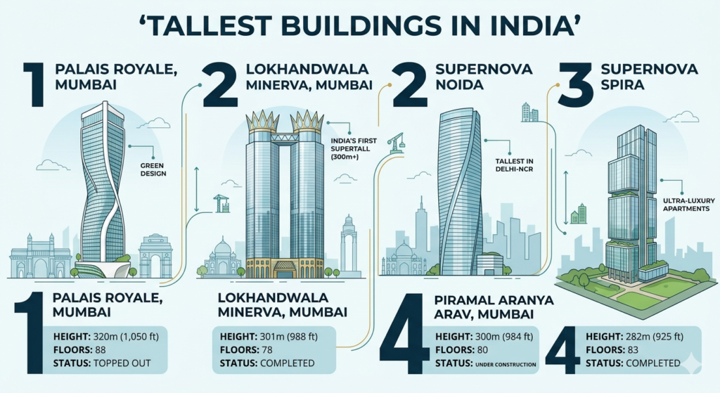 Tallest Building in India - List of tallest buildings in India - Realty Hunting Gemini Generated Image s6zlius6zlius6zl