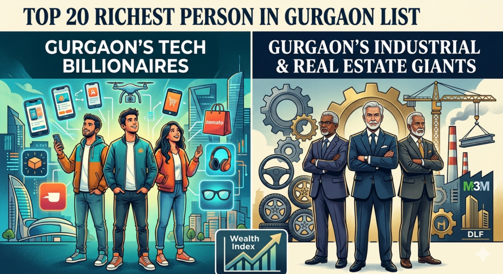 Top 20 richest person in Gurgaon