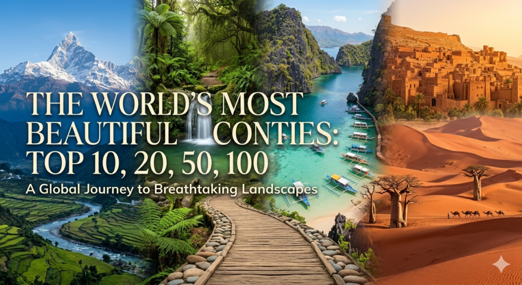 Top 10, 20, 50, 100 most beautiful country in the world - Realty Hunting Gemini Generated Image udld43udld43udld