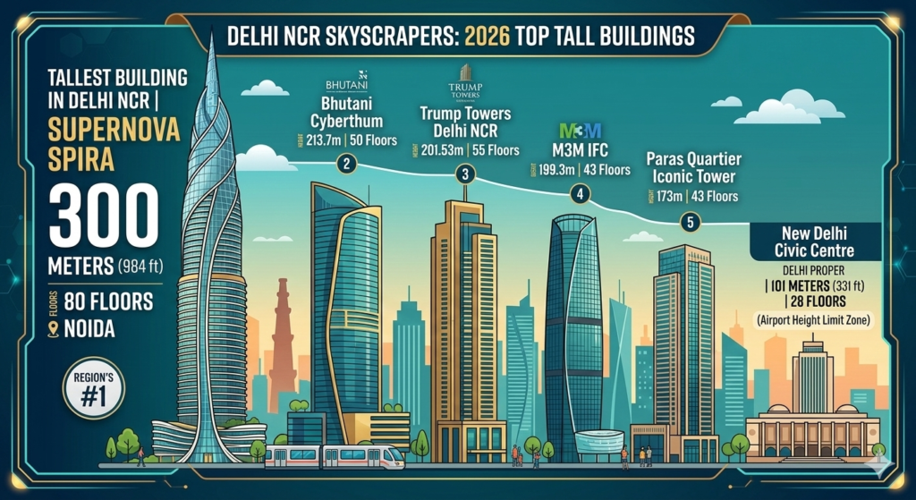 Tallest Building in Delhi NCR - Realty Hunting Gemini Generated Image vr9zs9vr9zs9vr9z