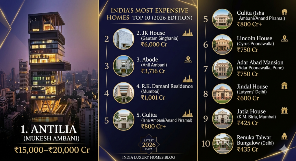 Which is the most expensive house in india Top 10 most expensive house in India - Realty Hunting Gemini Generated Image zijb31zijb31zijb