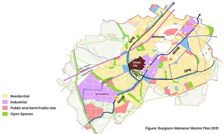 Global City Gurgaon Dwarka Expressway : The New Urban Living Blueprint of India - Realty Hunting Gurgaon Global City Location Map