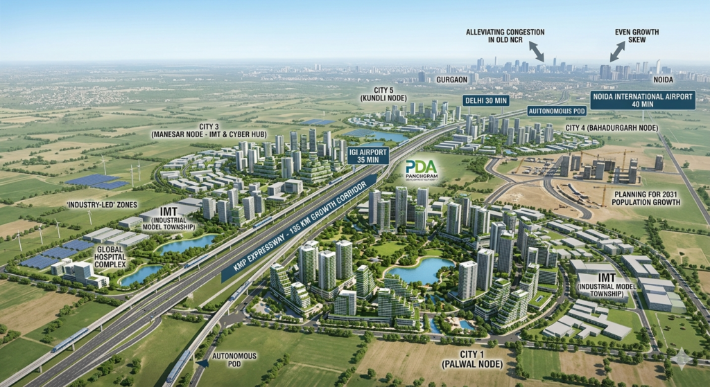 Haryana CM Saini’s 135 km mega city plan! Gurgaon to have 5 new cities next to…