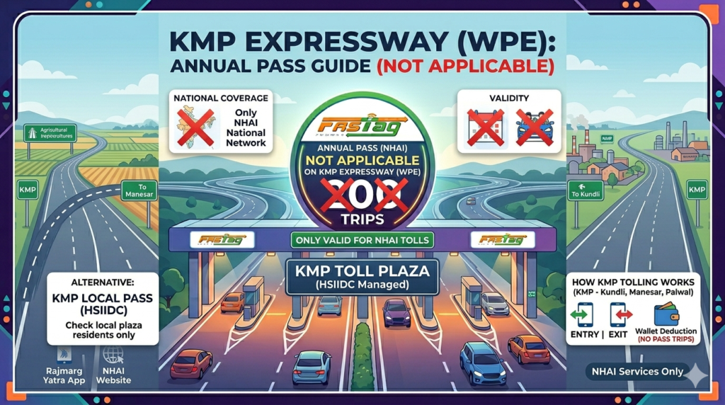Fastag annual pass applicable on kmp expressway