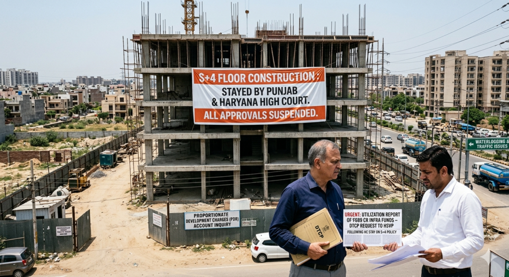 After HC stay on stilt-plus-four (S+4), town planning asks HSVP how infra funds were used - Realty Hunting After HC stay on stilt-plus-four (S+4), town planning asks HSVP how infra funds were used