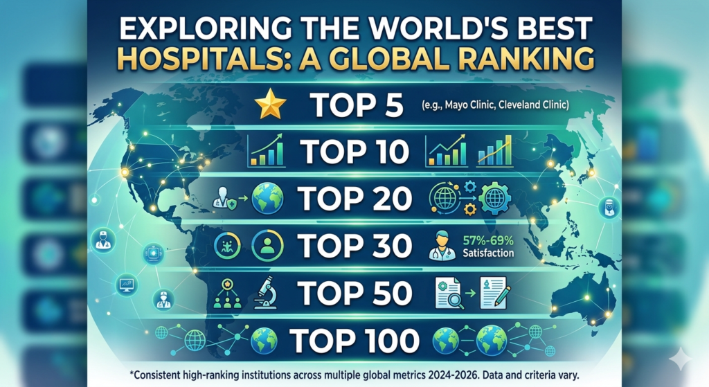 Top 5, 10, 20, 30, 50, 100 Hospitals in the world - Realty Hunting Gemini Generated Image 8feop88feop88feo