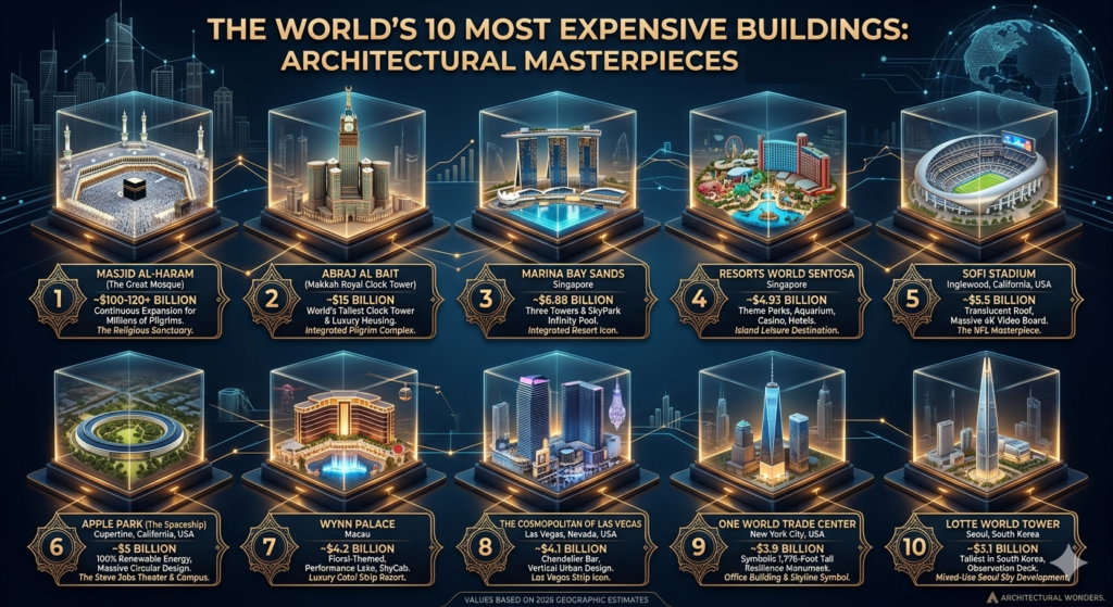 Top 10 most expensive building in the world