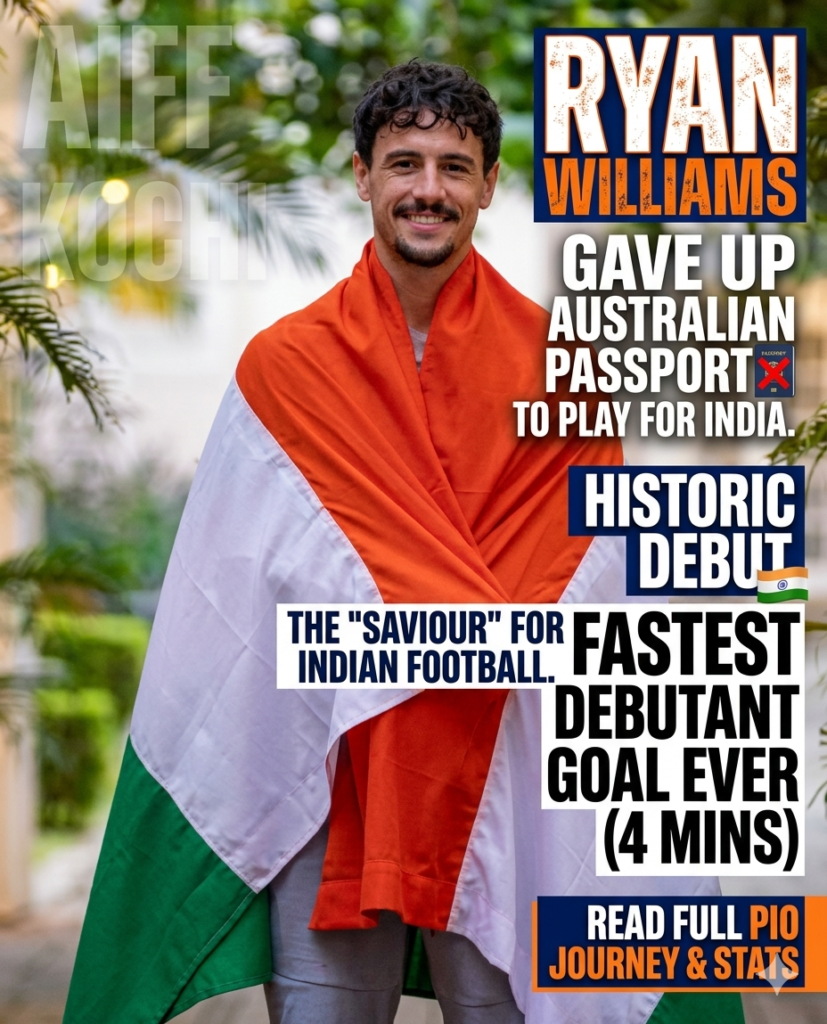 Ryan Williams Who is Ryan Williams? Football player who gave up Australian passport to play for India