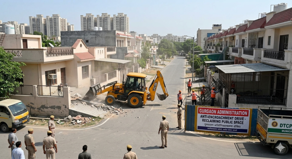 Gurgaon Crackdown: 7,600+ Encroachments Demolished Across DLF, Palam Vihar In 5 Days