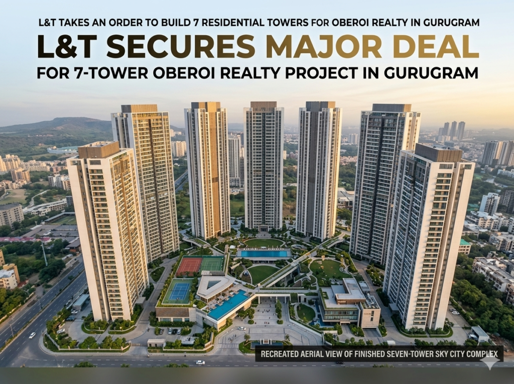 L&T takes an order to build 7 residential towers for Oberoi Realty in Gurugram