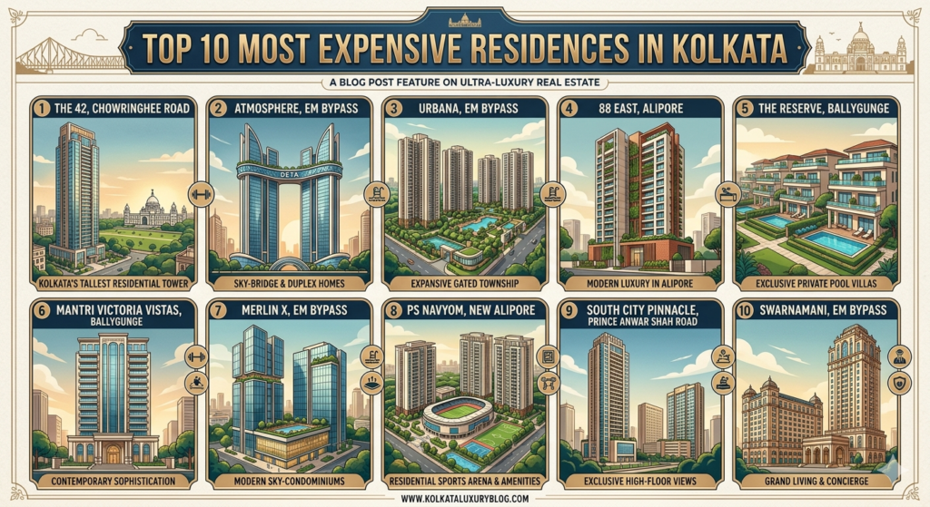 Top 10 most expensive flat in Kolkata - Realty Hunting Top 10 most expensive flat in Kolkata