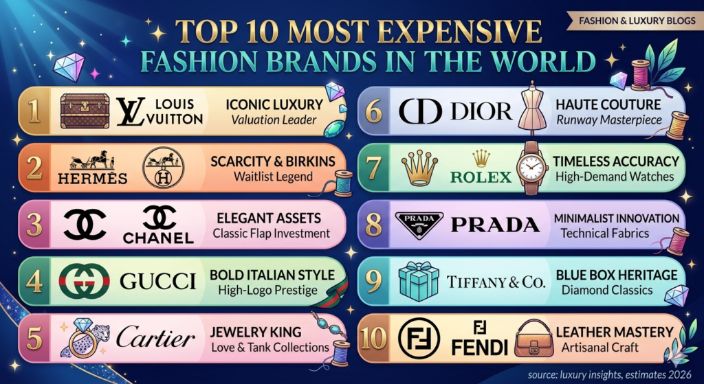 Top 10 most expensive fashion brands in the world - Realty Hunting Top 10 most expensive fashion brands in the world