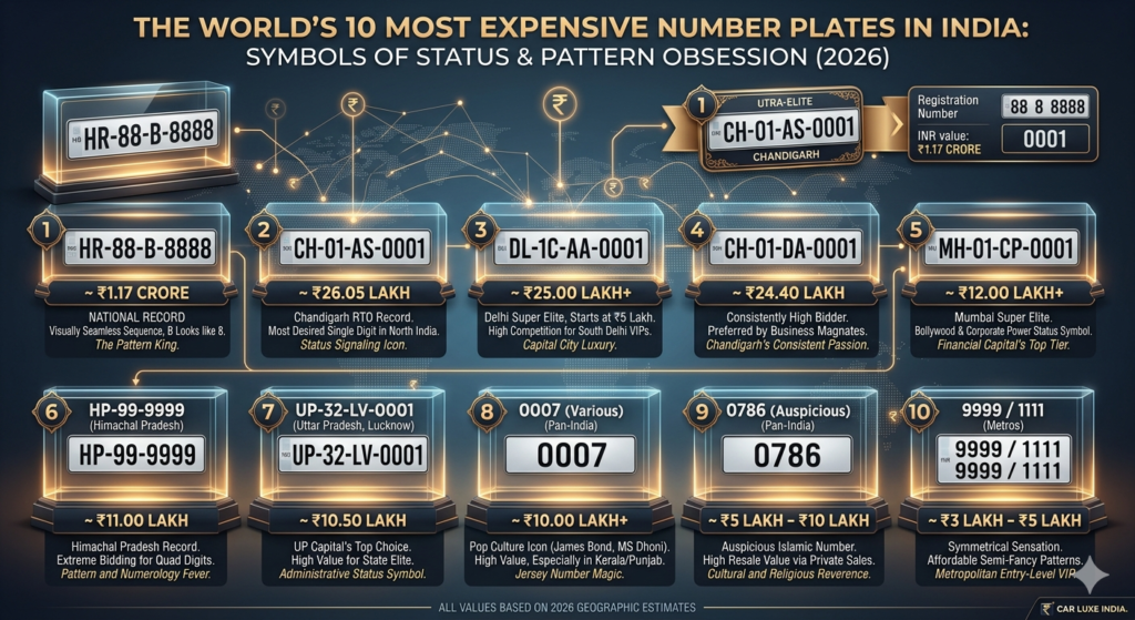 Top 10 most expensive number plate in india - Realty Hunting Top 10 most expensive number plate in india