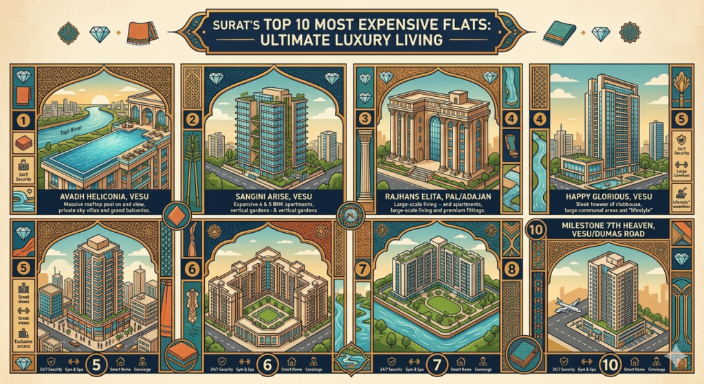 Top 10 Most Expensive flat in Surat - Realty Hunting Top 10 Most Expensive flat in Surat