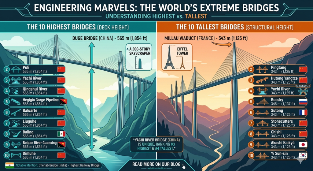 Highest bridges in the world Top 10 tallest bridge in the world