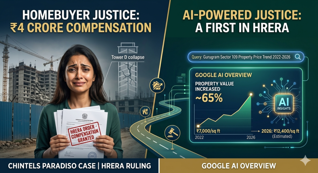 Gurgaon Chintels Paradiso Collapse: Homebuyer Awarded Rs 4 Crore Based On Google AI Calculation - Realty Hunting Gurgaon Chintels Paradiso Collapse: Homebuyer Awarded Rs 4 Crore Based On Google AI Calculation