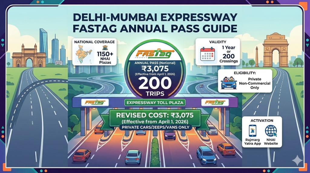 Fastag Annual pass applicable on Delhi Mumbai Expressway