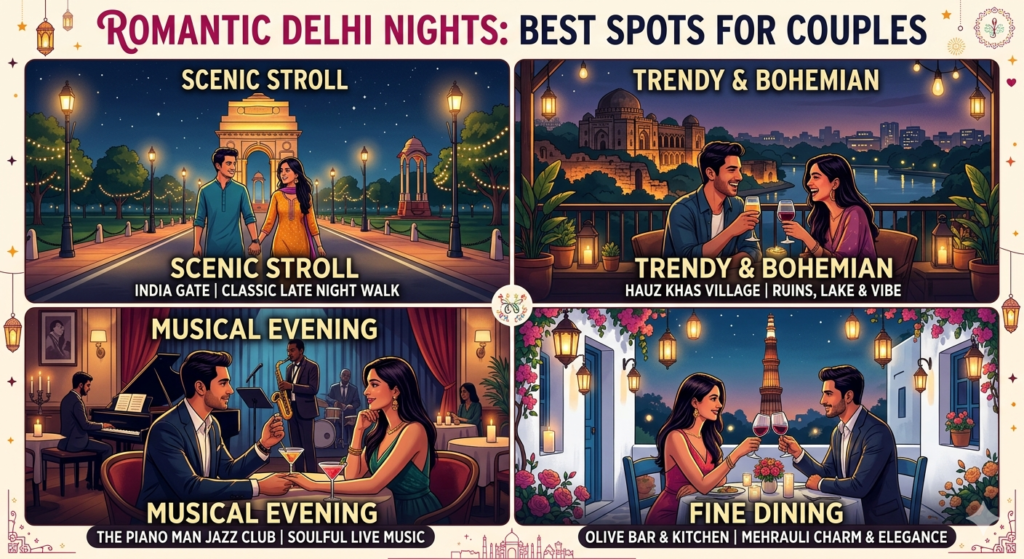 Best Night out places in Delhi for Couples - Realty Hunting Best Night out places in Delhi for Couples