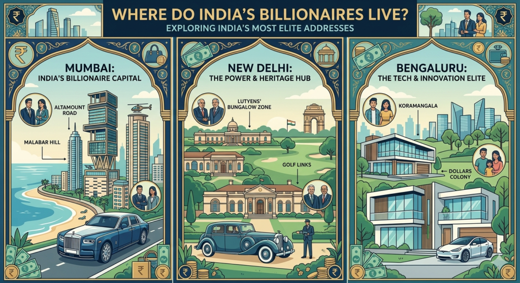 Where Do Billionaires live in India