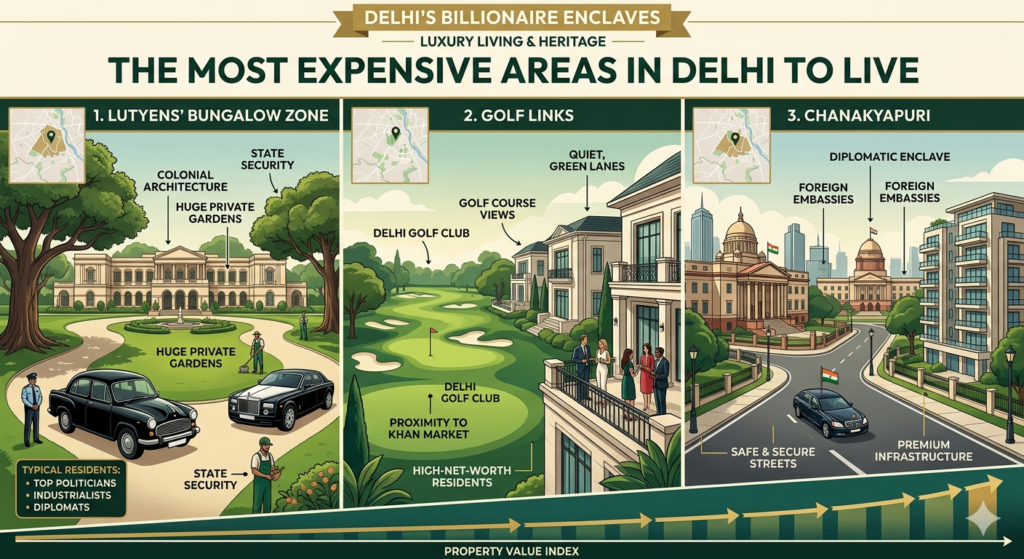 Most expensive area in Delhi to live - Realty Hunting Most expensive area in Delhi to live