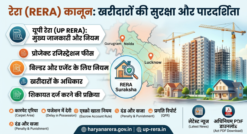 Rera : Real Estate Regulatory authority in Hindi रेरा: रियल एस्टेट रेगुलेटरी अथॉरिटी