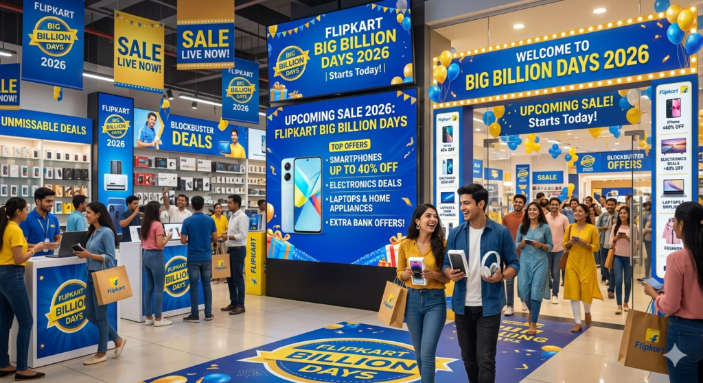 Flipkart big billion days 2026 and upcoming sale on flipkart 2026