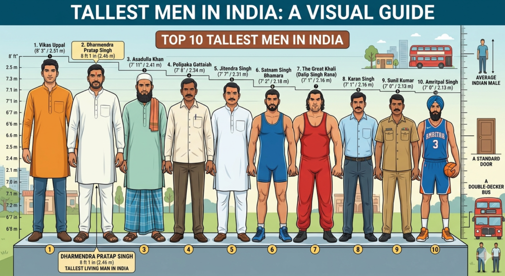 Tallest man in india Top 10 tallest man in india - Realty Hunting Tallest man in india Top 10 tallest man in india