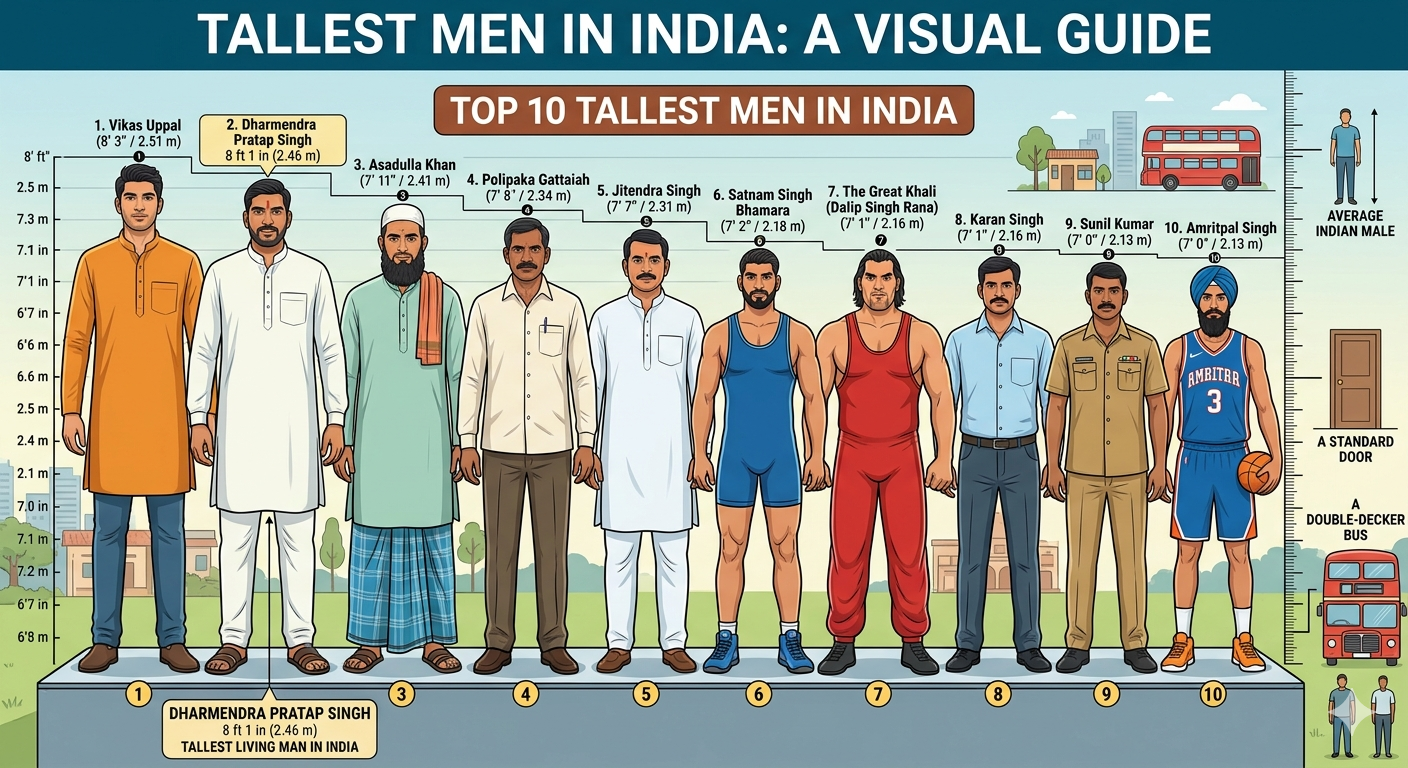 Tallest Man In India Top 10 Tallest Man In India